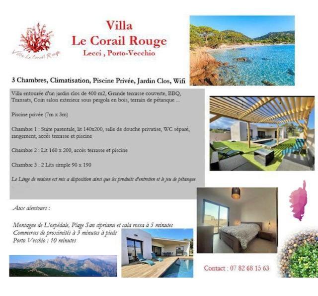 Villa Le Corail Rouge Corse 르씨 외부 사진